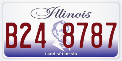 IL license plate B248787