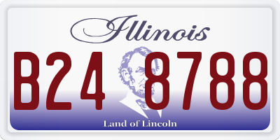 IL license plate B248788