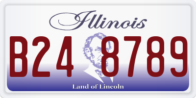 IL license plate B248789