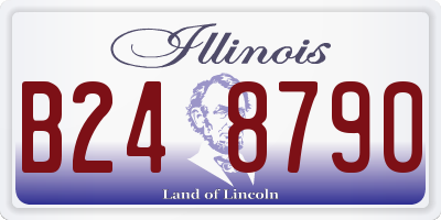 IL license plate B248790