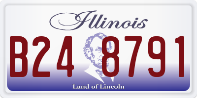 IL license plate B248791