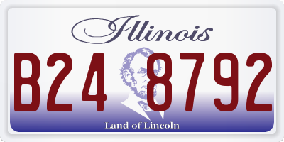 IL license plate B248792