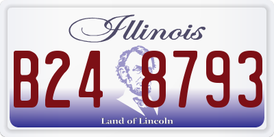 IL license plate B248793