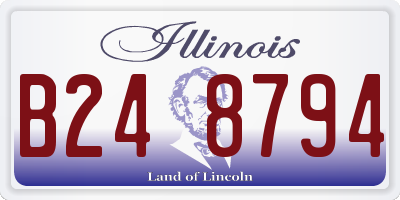 IL license plate B248794
