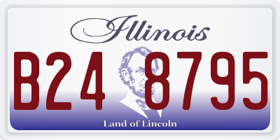 IL license plate B248795