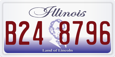 IL license plate B248796