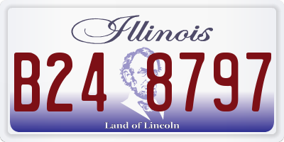 IL license plate B248797