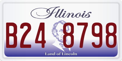 IL license plate B248798