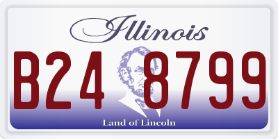 IL license plate B248799