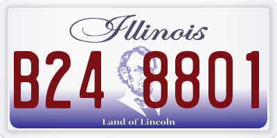 IL license plate B248801
