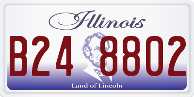 IL license plate B248802