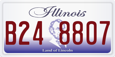 IL license plate B248807