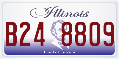 IL license plate B248809