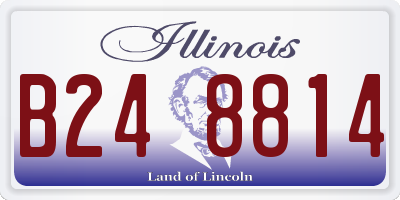 IL license plate B248814