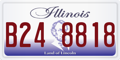 IL license plate B248818