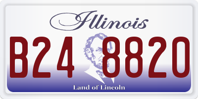 IL license plate B248820