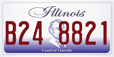 IL license plate B248821