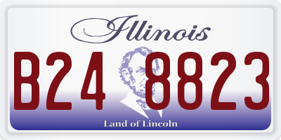IL license plate B248823