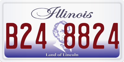 IL license plate B248824
