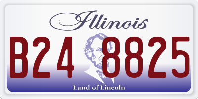 IL license plate B248825