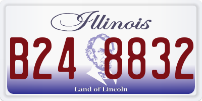 IL license plate B248832