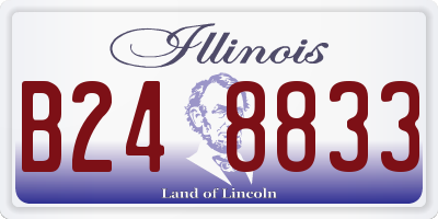 IL license plate B248833