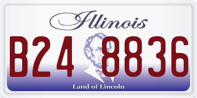 IL license plate B248836