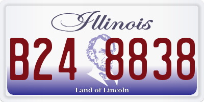 IL license plate B248838