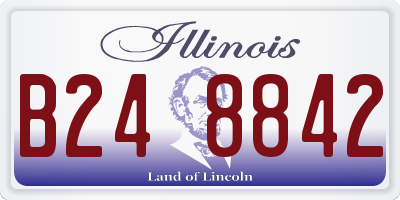 IL license plate B248842