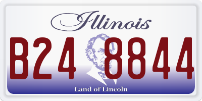 IL license plate B248844
