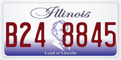 IL license plate B248845