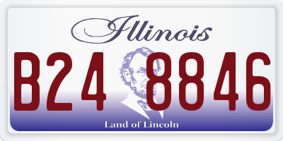 IL license plate B248846