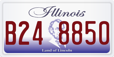 IL license plate B248850