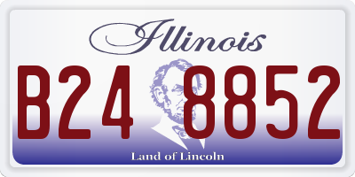 IL license plate B248852