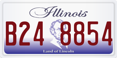 IL license plate B248854