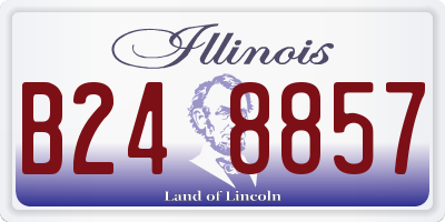 IL license plate B248857