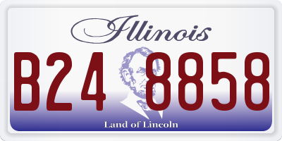 IL license plate B248858