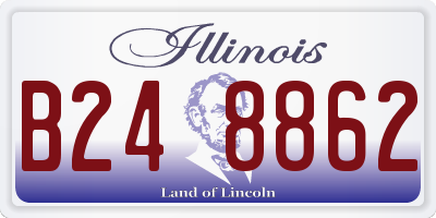 IL license plate B248862