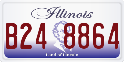 IL license plate B248864