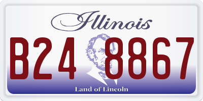 IL license plate B248867