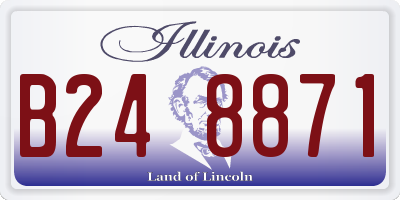 IL license plate B248871