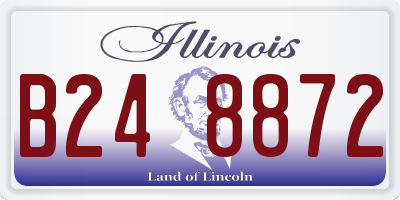 IL license plate B248872