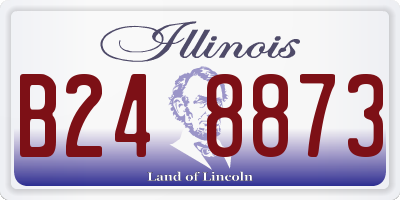 IL license plate B248873
