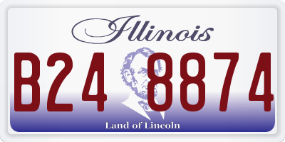 IL license plate B248874