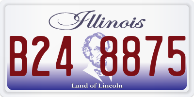 IL license plate B248875