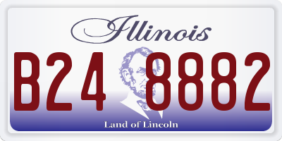 IL license plate B248882