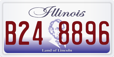 IL license plate B248896