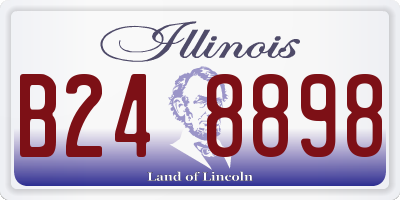 IL license plate B248898