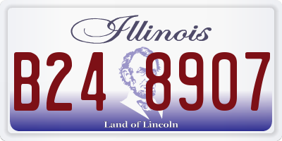 IL license plate B248907