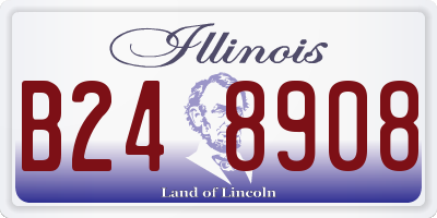 IL license plate B248908